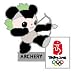 Beijing Olympics Archery Pin - Jingjing
