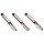 Dormer E500/E513 High-Speed Steel Straight Flute Tap Set, Uncoated (Bright) Finish, Round Shank With Square End, 3-Piece Set (1 Taper, 1 Plug, 1 Bottoming Chamfer)