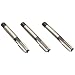 Dormer E500/E513 High-Speed Steel Straight Flute Tap Set, Uncoated (Bright) Finish, Round Shank With Square End, 3-Piece Set (1 Taper, 1 Plug, 1 Bottoming Chamfer)