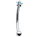 Stainless Steel Aqua Gem Star Eyebrow Ring