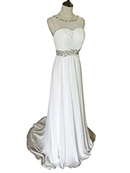 Beaded Crystal Crystals Chiffon/Satin  Dress