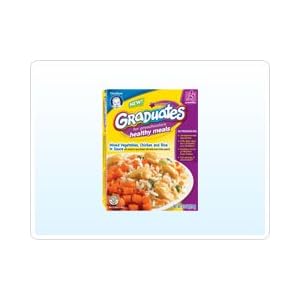 Gerber Graduates Preschoolers Healthy Meals: Mixed Vegetables, Chicken and Rice in Sauce,...