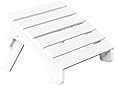 Highwood Folding Adirondack Ottoman, White