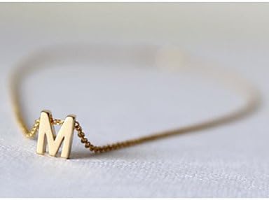 Suravitshop @@Shixin? Classic Chain With English Alphabet 23Cm Women'S Gold Alloy Charm Bracelet(1 Pc) M