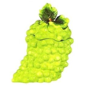 GREEN GRAPES 3-Dimensional Cookie Jar GRAPE Bundle *NEW!* by KMC/KK-GreenGrape