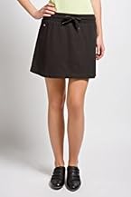 Stretch Pique Drawstring Skirt