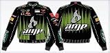 Dale Earnhardt, Jr. Men's Brushed Cotton Twill Racing Jacket (AMP Green / Black)