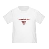 Personalized SuperMatthew Matthew Superman Hero Baby Infant Toddler Kids Shirt - Birthday Collection
