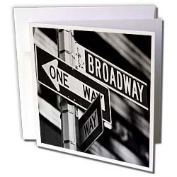 Signs - Broadway - Greeting Cards-6 Greeting Cards with envelopes