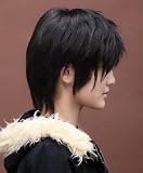 Durarara Izaya Orihara Cosplay Costume Short Black Wig