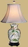 Porcelain Lily Vase Lamp