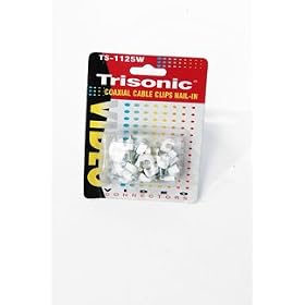 Coaxial Cable Clips Nail-in by Trisonic