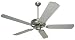 Craftmade CS52BN 52-Inch Contractor Select Ceiling Fan with BCD52-BN Brushed Nickel Blade Set, Brushed Nickel