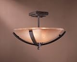 Minka Lavery Lights 1184-357 Semi-Flush Mount Iron Oxide Raiden Contemporary Indoor Lighting