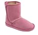 L'Amour Genuine Nubuck Suede Slip on Boots Pink