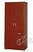 Wardrobe Bedroom Armoire in Cherry Finish