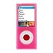 Premium Bundle for iPod Nano 4th Generation: Silicone Skin Case Cover Protection + USB Car Auto DC Charger + USB Travel Home AC Charger + USB Retractable Cable + Full body Screen Protector, Pink