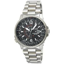 Citizen Men's Eco-Drive Nighthawk Stainless Steel Watch #BJ7000-52E