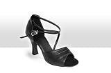 Produkt-Bild: Exclusive Dance Shoes Tanzschuhe , schwarz Leder, 55mm Absatz