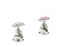 Kohler K-260-TL-0 Antique Fables & Flowers Ceramic Handle Insets and Skirts for Bath Faucets, White