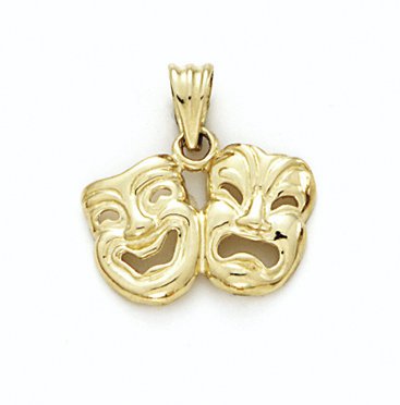 14K Comedy/Tragedy Mask Pend - GH15314