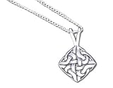 Celtic Design Solid Sterling Silver Necklace