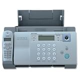 Computer : Sharp UXD80H Inkjet Fax Machine with DECT Phone and SMS 14.4Kbps 30 Speed Dials Memory 24pp Ref UXD80H