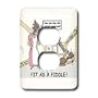 Rich Diesslins Miscellaneous Funny Cartoons - Fit as a Fiddle - Light Switch Covers - 2 plug outlet cover