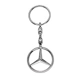 Mercedes Benz 3d Chrome Star Logo Brussels Key Chain