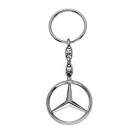 Mercedes Benz 3d Chrome Star Logo Brussels Key Chain