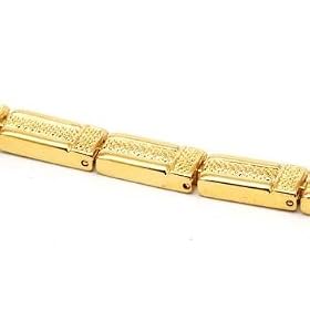 Gold Look Magnotherapy Bracelet, The Olivia Collection