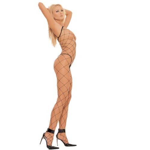 Sexy Lingerie: Sexy girls in Spaghetti Strapped Fence Net Bodystocking