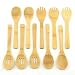10 Piece Bamboo Cooking / Serving Utensil Set Spoons