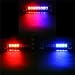 8 LED Visor Dashboard Emergency Strobe Lights Blue/Red