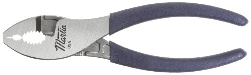 Martin P210 Combination Slip Joint Plier with Plastic Grip, 10