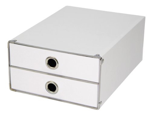 Zeller 17675 Schubladenelement 2-er, Pappe 25 x 34 x 14 cm, wei&szlig; Preisvergleich