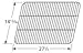 Music City Metals 59311 Porcelain Steel Wire Cooking Grid Replacement for Gas Grill Model Brinkmann 810-9311-S