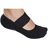 Lupo Women's Solid Yoga-Pilates Socks with Grippers