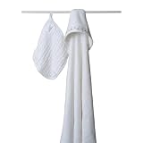 Aden and Anais - Hooded Towel and Washcloth - Water Baby