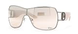 CHRISTIAN DIOR PRECOIL 1/S KAQFL SILVER BROWN MIRROR GRADIENT METAL SHIELD SUNGLASSES