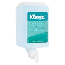 Kimberly-Clark Kleenex 91553 Floral Fragrance Foam Hair and Body Wash, 1000mL, Light Blue (Case of 6)