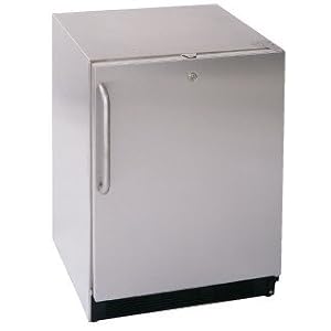 Summit : SPR7OS 24in Outdoor Refrigerator, 5.5 cu. ft. Capacity - Freestanding - Stainless Steel