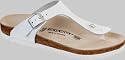 Birkenstock Thong ''Gizeh'' from Leather in white with a regular insole