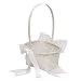 He Loves Me Flower Girl Basket