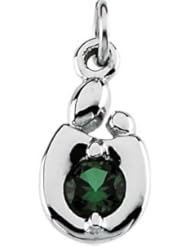Mother & Child Charm Peridot 14K Yellow August 15.25X06.50 Mm 83170