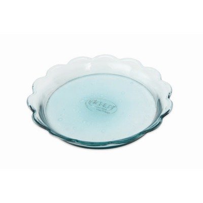 Achla Designs TRY-07 Scalloped Rim Recycled Glass Tray
