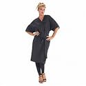 Betty Dain Nylon Wrap Gown Black
