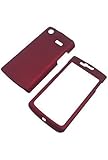 Samsung Captivate I897 (AT&T) Rubberized Snap On Protector Hard Case, Red