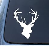 DEER HEAD Hunting Buck Car, Truck, Notebook, Vinyl Decal Sticker #1174 | Vinyl Color: White 319yR94O5mL. SL160 DEER HEAD Hunting Buck Car, Truck, Notebook, Vinyl Decal Sticker #1174 | Vinyl Color: White