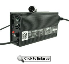 Merits Mobility Scooter Battery Charger 24 Volts 5 Amps XLR